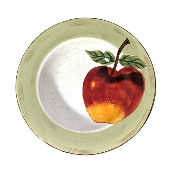 Cambridge Potteries Apple Sauce Soup Bowl Vegetable Serve Ware Hand Painted 9-in - Picture 1 of 5